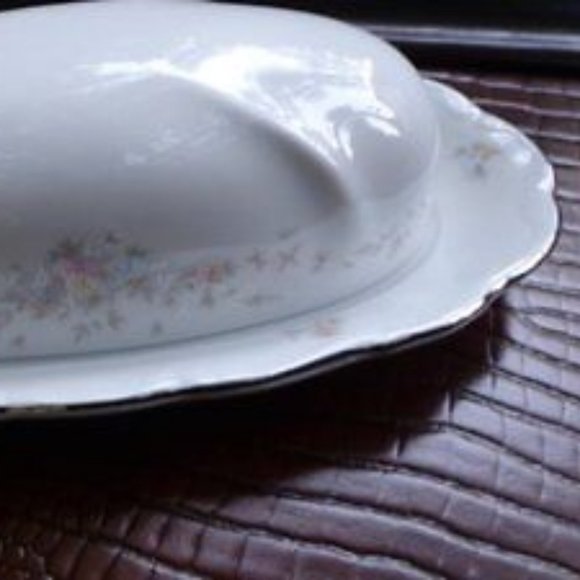 🧈BUTTER DISH NEW Johann Haviland BARVARIA GERMANY FLORAL SPLENDOR - Picture 5 of 11